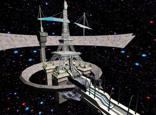 Futuristic Spaceship Station Concept