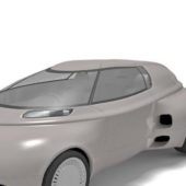 Silver Futuristic Car