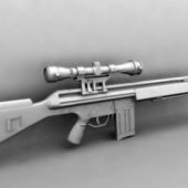 G3 Assault Rifle Gun With Scope