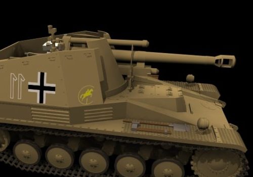 Weapon German Howitzer Wespe Tank