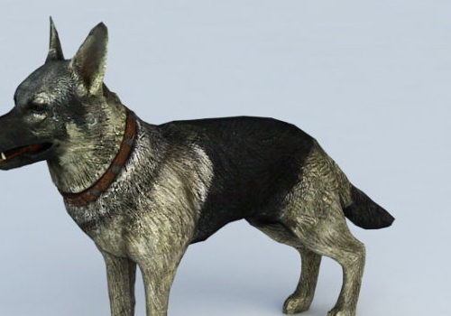 Realistic German Shepherd Dog