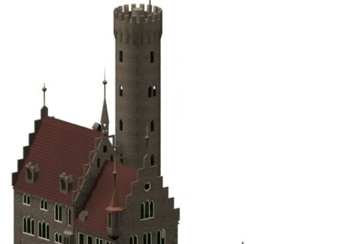 Germany Lichtenstein Castle Buildng
