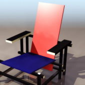 Gerrit Rietveld Red And Blue Chair | Furniture
