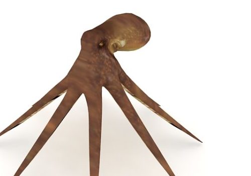 Giant Pacific Octopus Low Poly Animal Animals