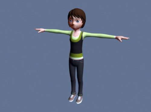 Character Girl Character With Rig