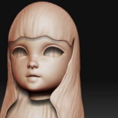 Girl Head Sculpture Characters