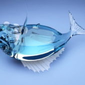 Glass Fish Decoration