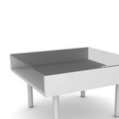 Square Glass Coffee Table Furniture V1
