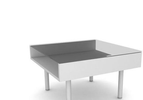 Square Glass Coffee Table Furniture V1