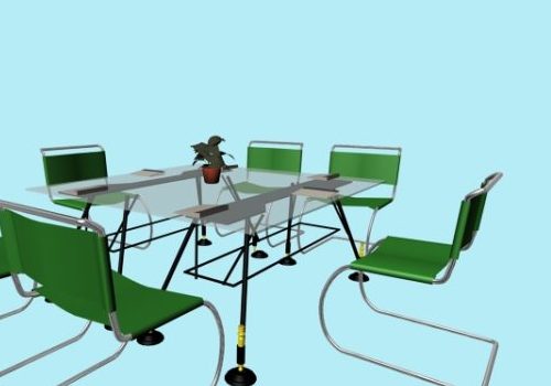 Office Glass Conference Furniture Set