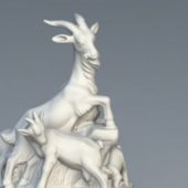Statue Goat Sculpture