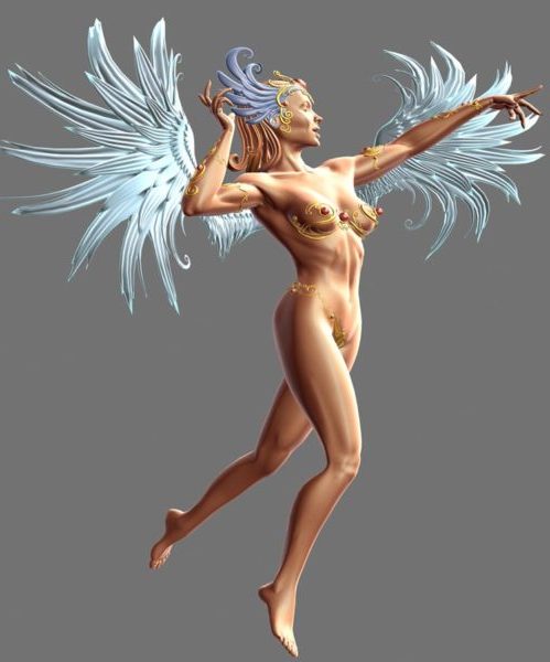 Character Goddess With Wings