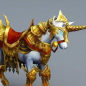 Animal Gold Armored War Horse
