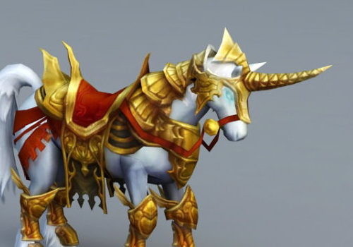 Animal Gold Armored War Horse