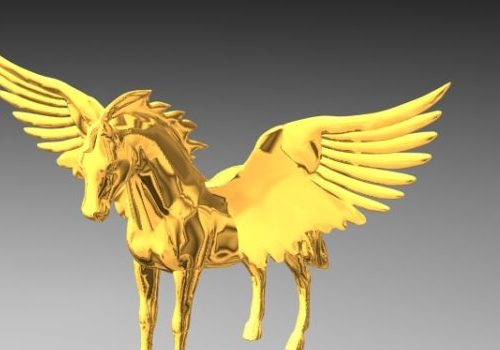 Western Gold Pegasus Angel