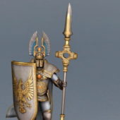 Medieval Golden Armor Knight