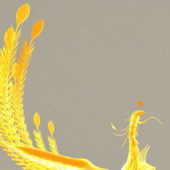 Golden Phoenix Bird | Animals
