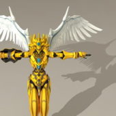 Character Golden Warrior Angel