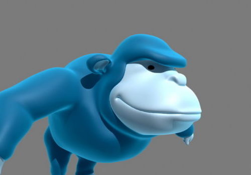 Gorilla Cartoon Character