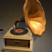 Vintage Gramophone Record Player