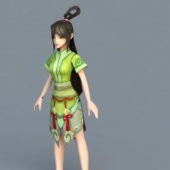 Character Green Anime Girl