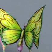 Green Butterfly Animal V1