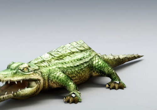 Nature Wild Green Crocodile