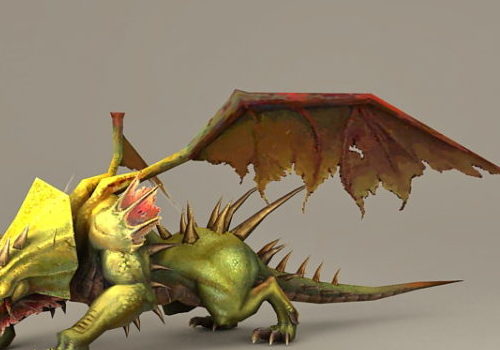 Wing Dragon Character, Monster Dragon Animals