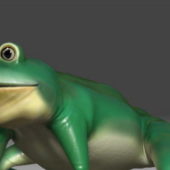 Green Frog Cartoon Animal