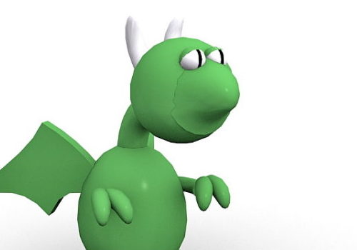 Green Cartoon Dragon Toy | Animals