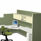 Green Office Cubicle Furniture