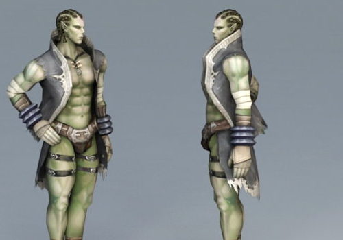 Half-orc Male Character