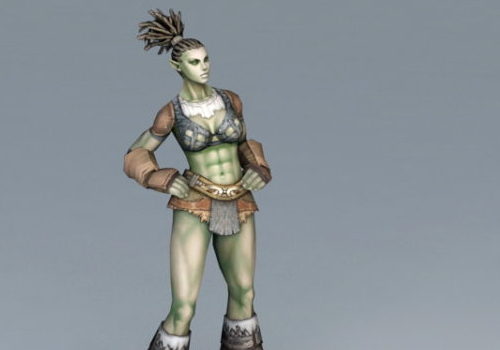Half-orc Character Woman