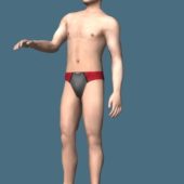 Handsome Man In Briefs Rigged | Characters
