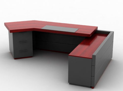 Furniture Executive Desk Free 3d Model Max 123free3dmodels