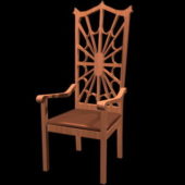 High Back Furniture Wood Chair