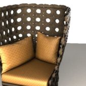 High-backed Upholstered Home Chair | Furniture