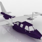 Lowpoly High Wing Aircraft Design