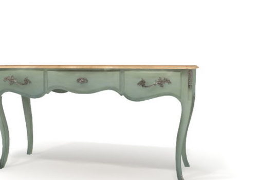 Detailed Antique Table Western Style Furniture