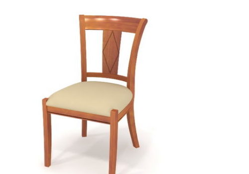 Detailed Wood Chair Furniture