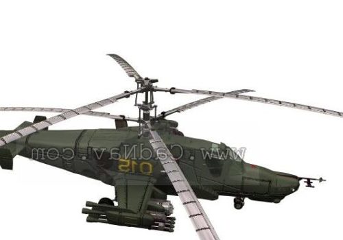 Army Hokum Ka50 Attack Helicopter