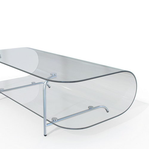 Glass Coffee Table Bench Edge Furniture