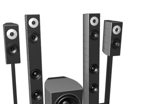 Electronic Surround Sound Speaker Towers