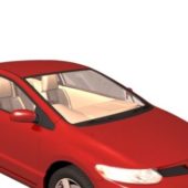 Honda Civic Red Compact Car