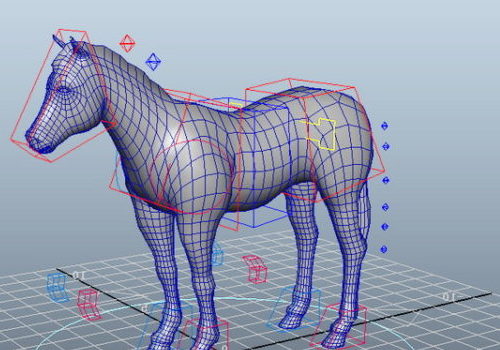 Lowpoly Horse Rigged