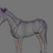 Lowpoly Horse Animal Rigged