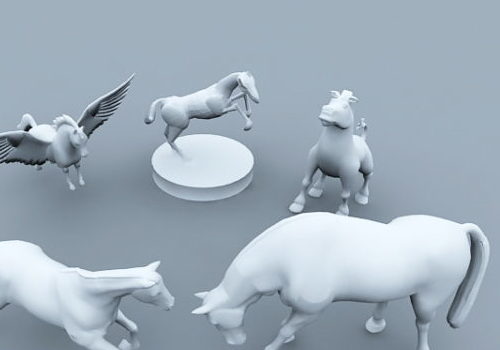 Animal Horse Statue Collection