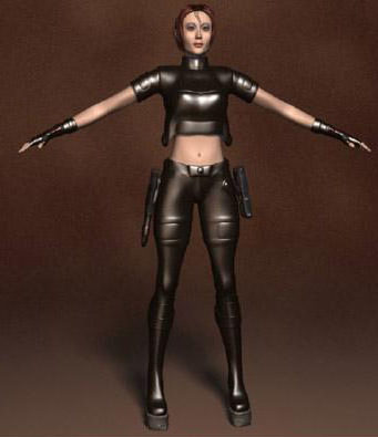 Game Character Hot Female Gunslinger