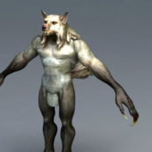 Human Werewolf Character