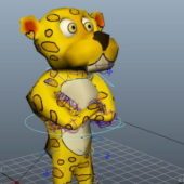 Humanoid Leopard Character Rigged
